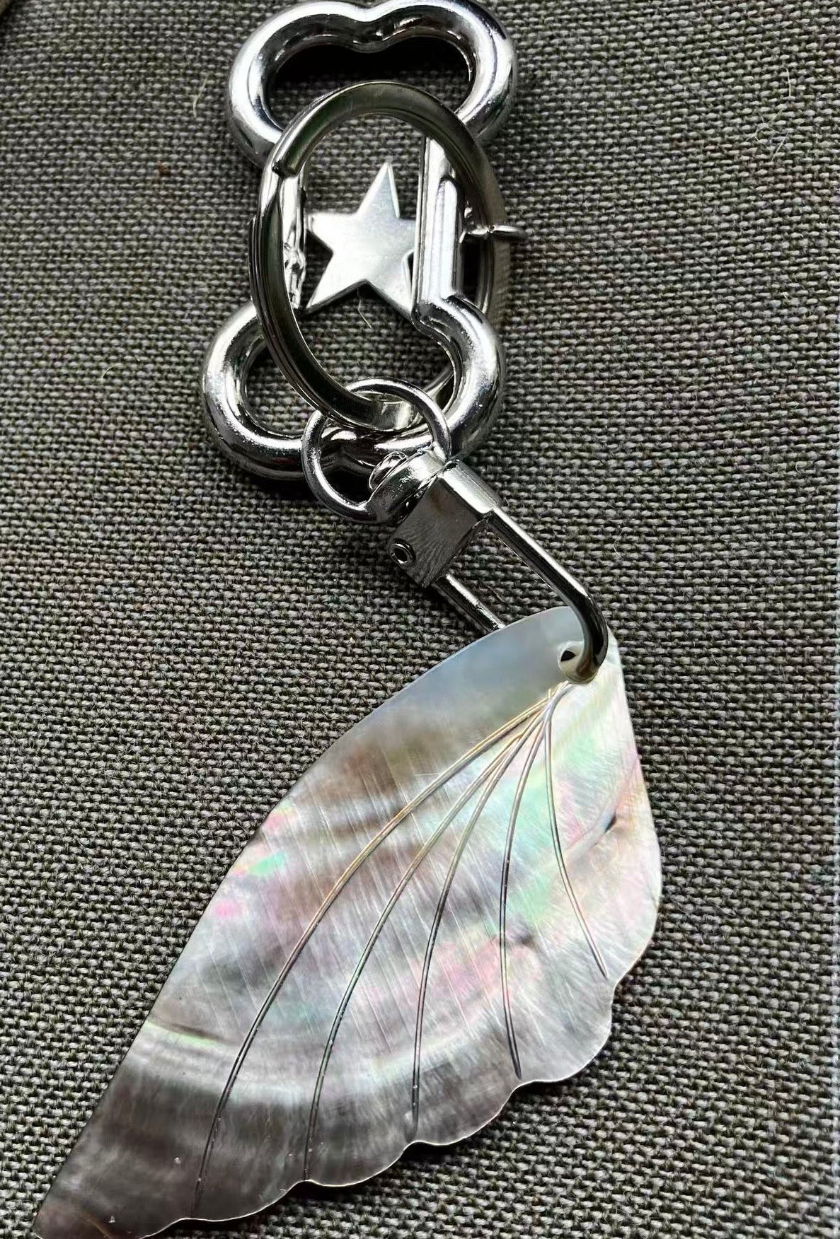 Mother of Pearl Keychain