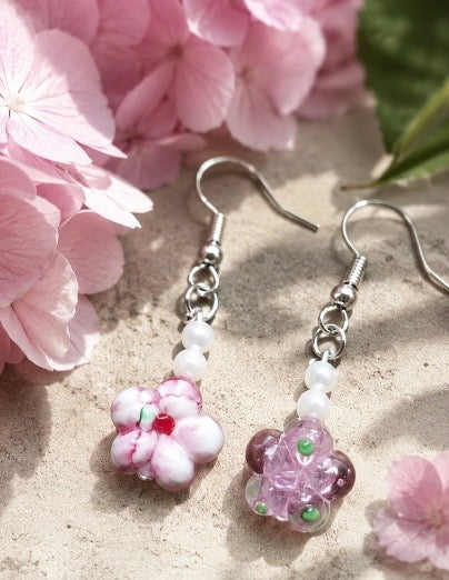 One-of-a-Kind Lampwork Glass Earrings